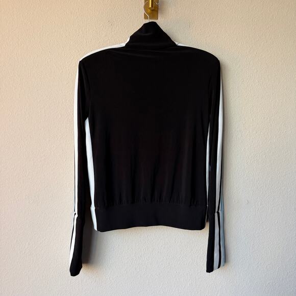 Norma Kamali Color Block Stretch Jersey Track Jacket Size S - Picture 3 of 6